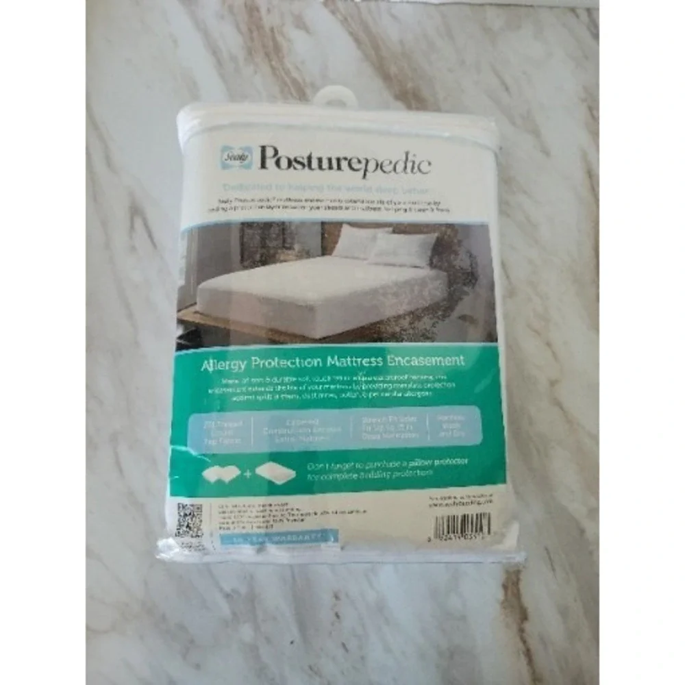 Sealy posturepedic mattress zippered allergy protection Cover twin brand‎ new